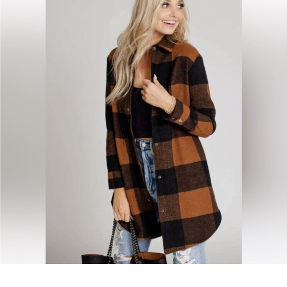 RD STYLE conscious Eldridge Plaid Check Shirt Jacket Shacket Size XS oversized - Picture 13 of 13